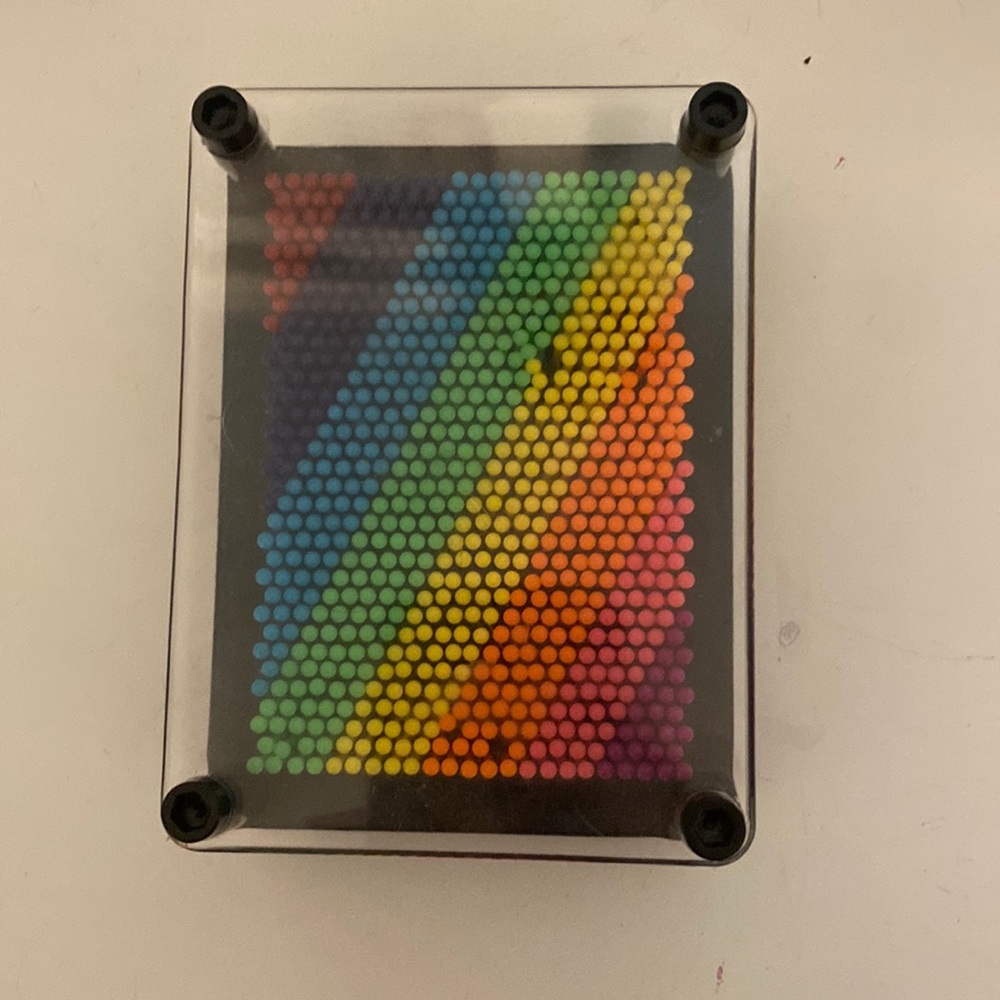 Rainbow 3d pin art board